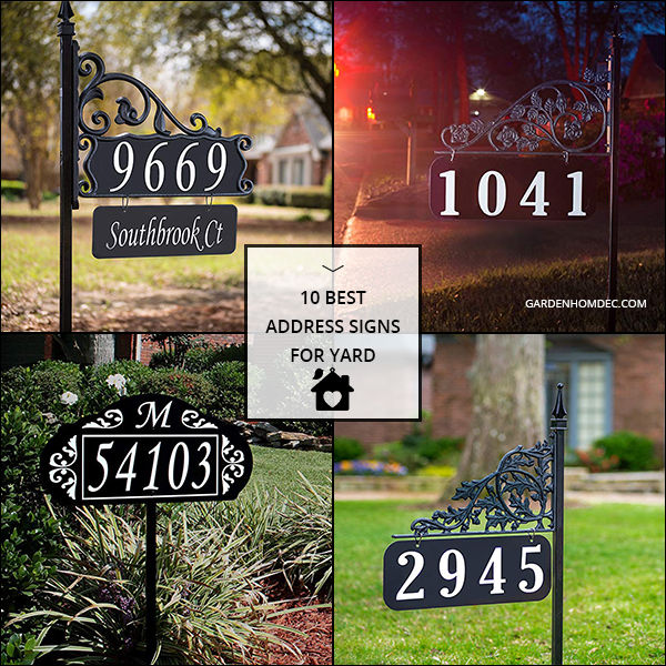 10 Best Address Signs For Yard