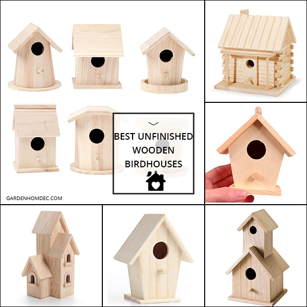 Top Rated Unfinished Wooden Birdhouses